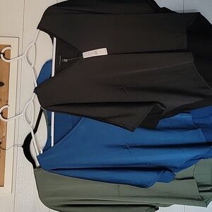 Bundle of 3 Woven Front Tees with Dolman Sleeves